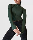 women zip up sports jacket